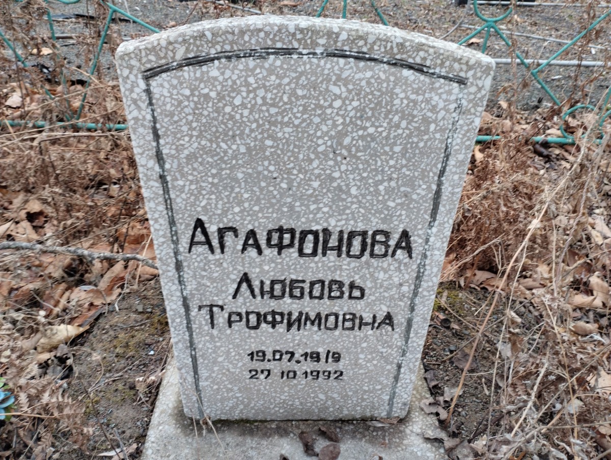 Агафонова Любовь Трофимовна