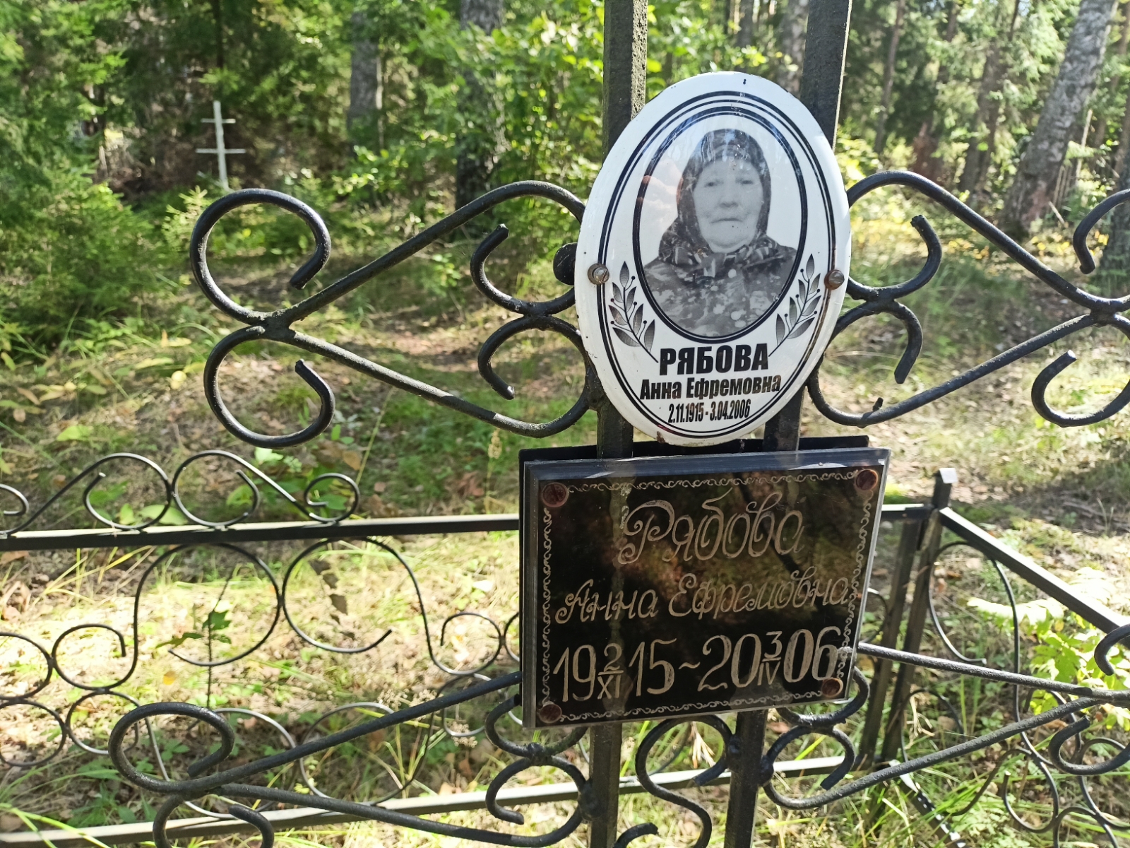 Рябова Анна Ефремовна