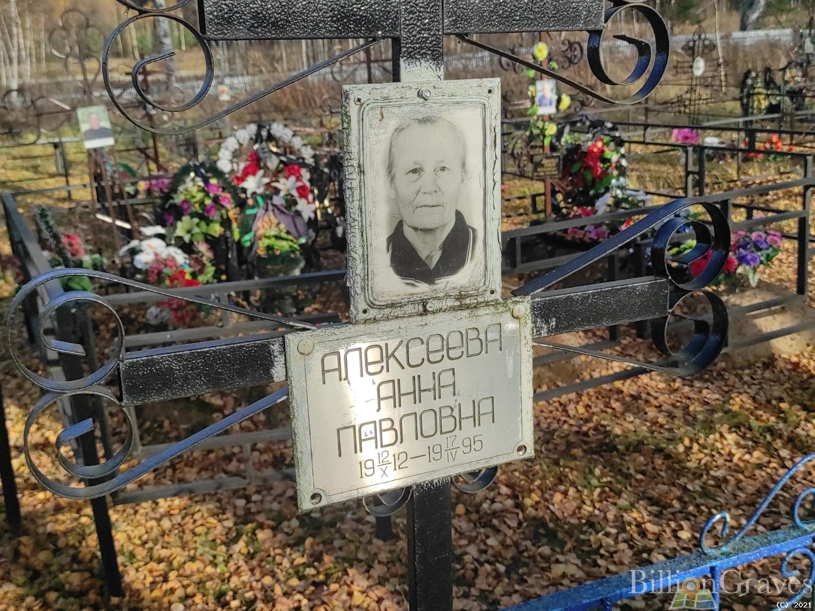 Алексеева Анна Павловна