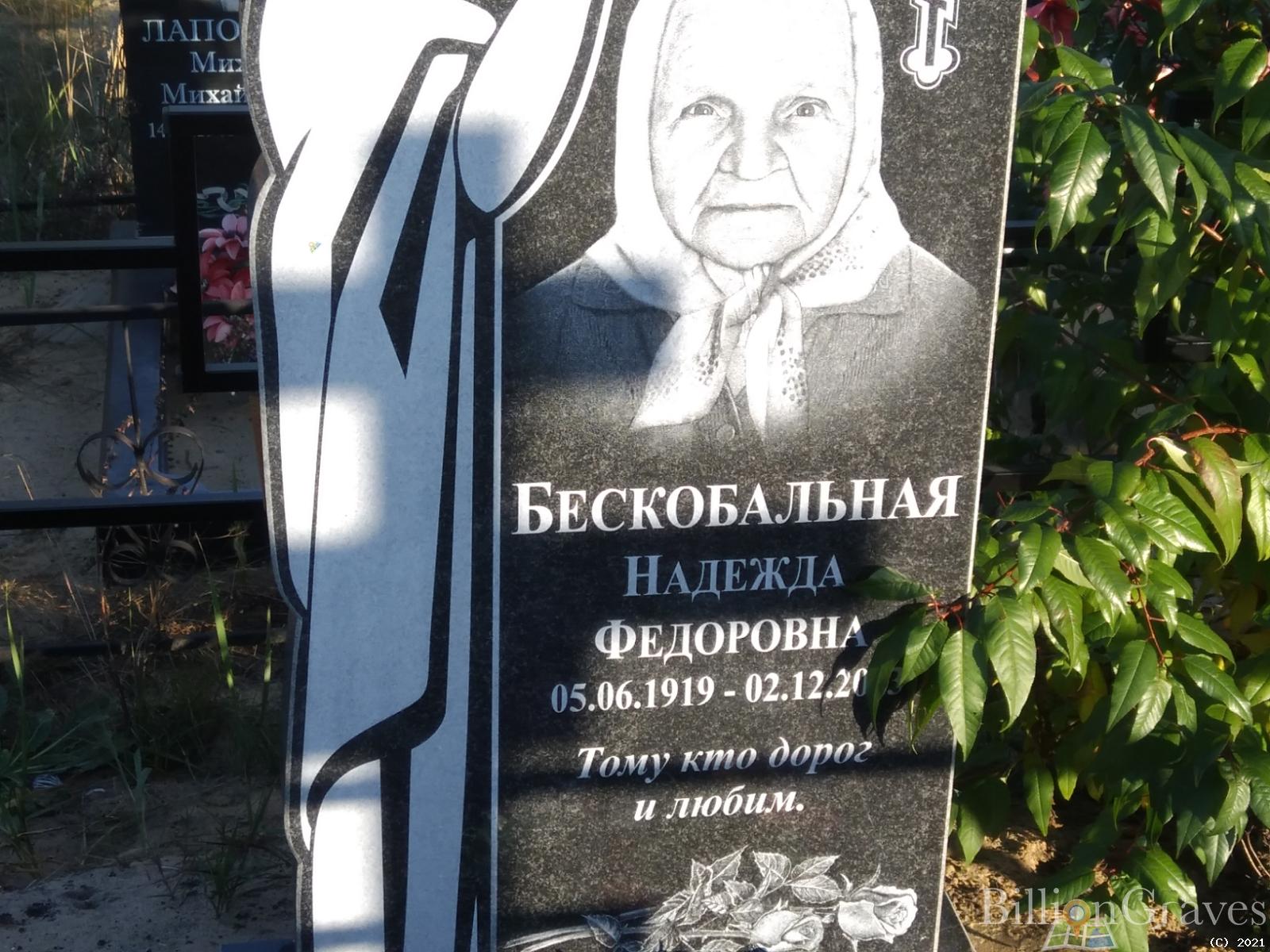 Бескобальная Надежда Фёдоровна