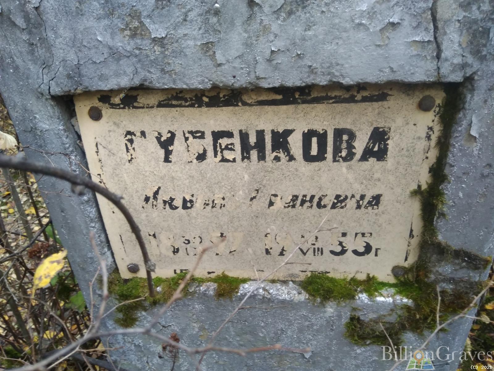 Губенкова Любовь Ивановна