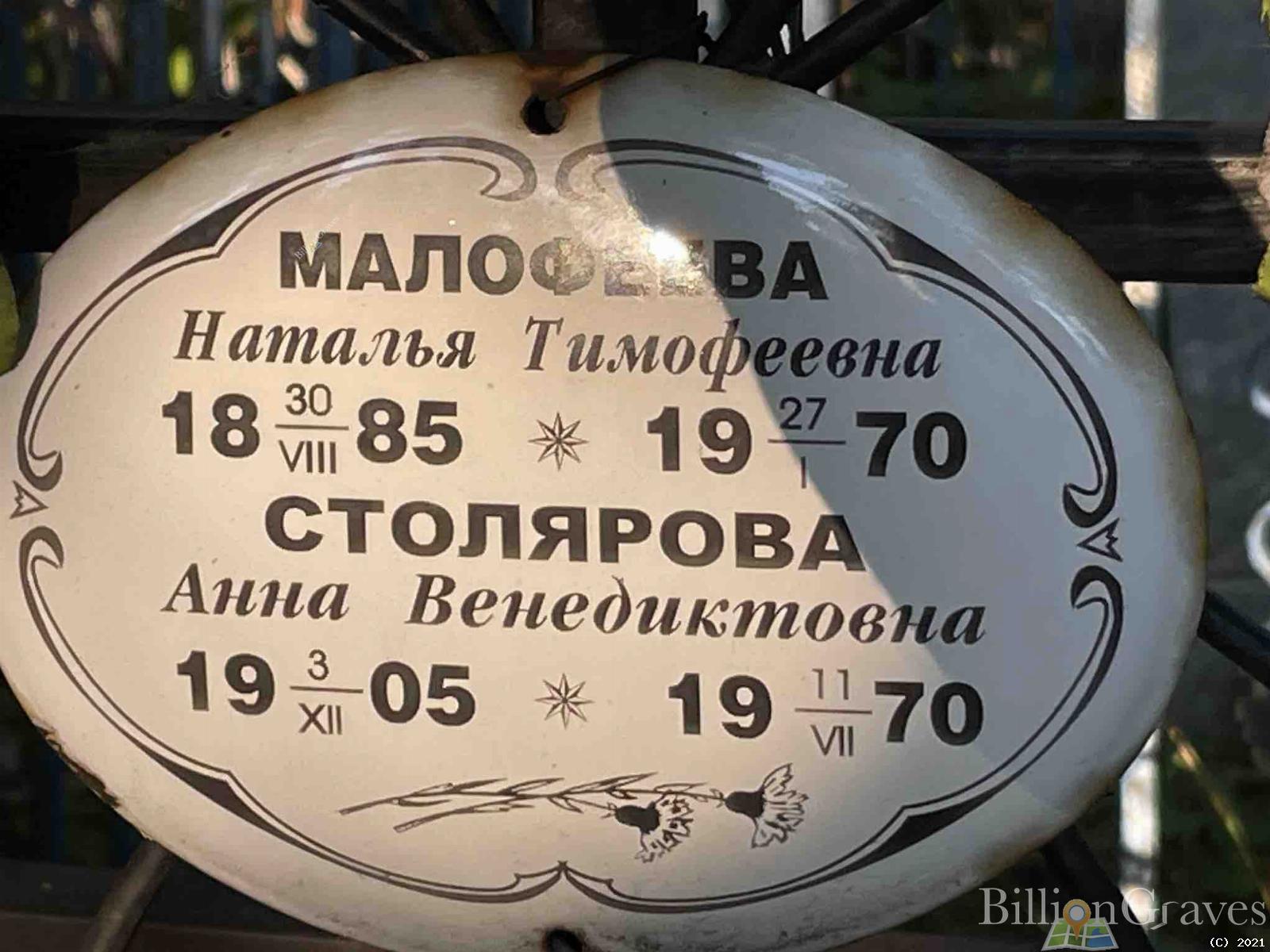 Малофеева Наталья Тимофеевна