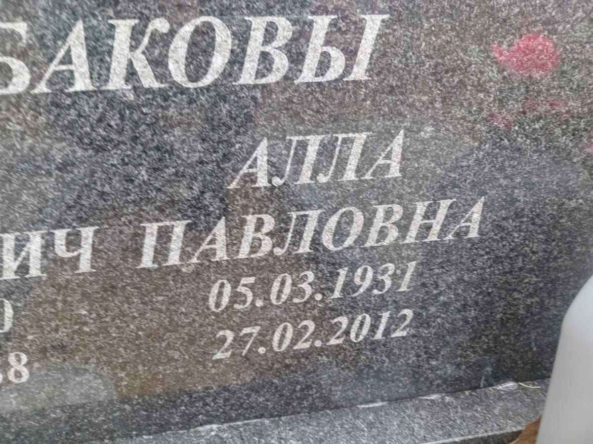 Щербакова Алла Павловна