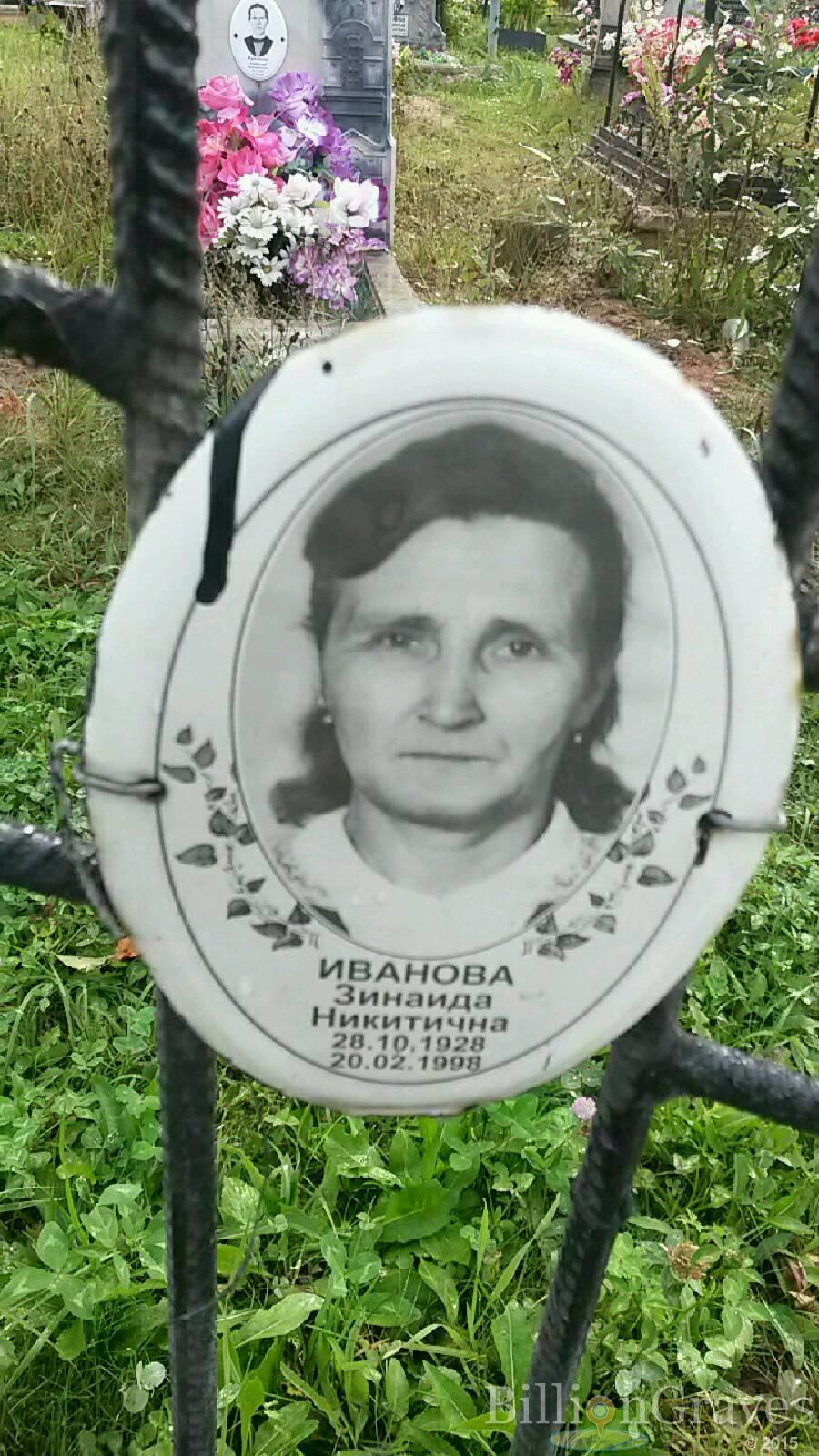 Иванова Зинаида Никитична