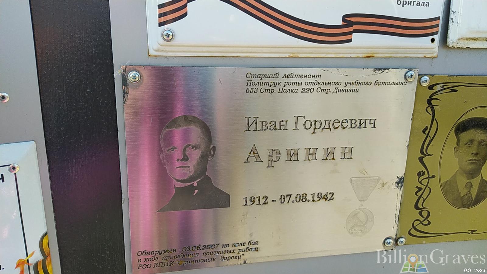 Аринин Иван Гордеевич