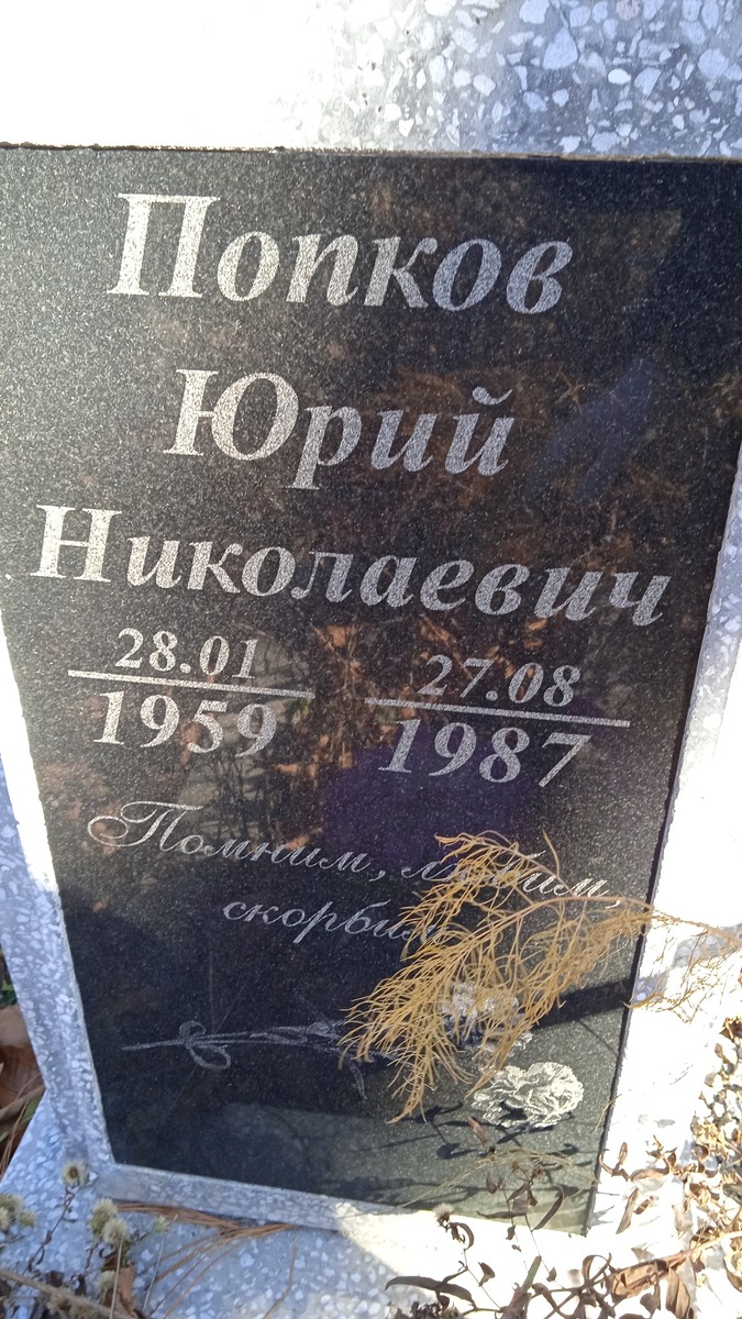 Попков Юрий Николаевич