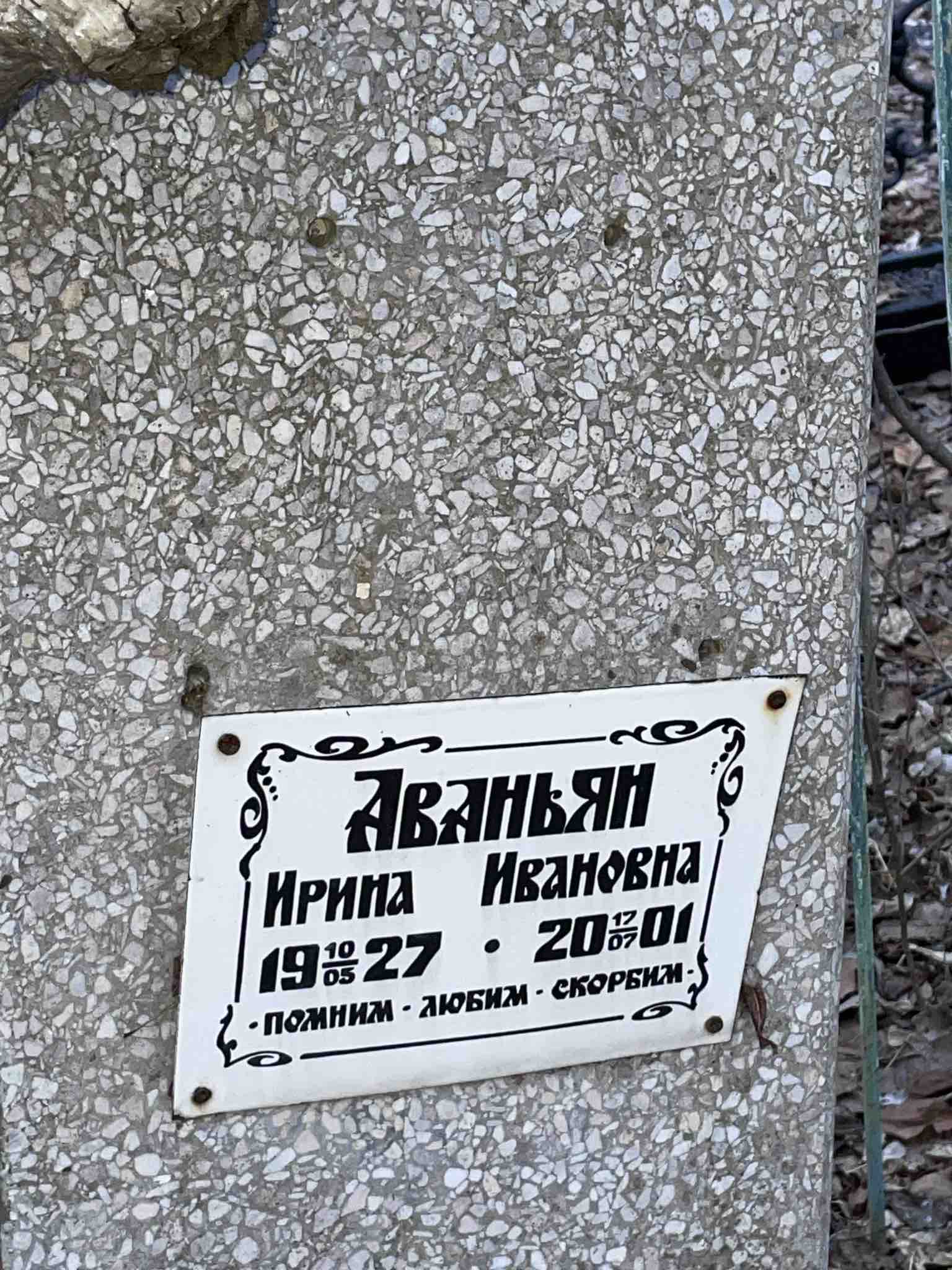 Аваньян Ирина Ивановна