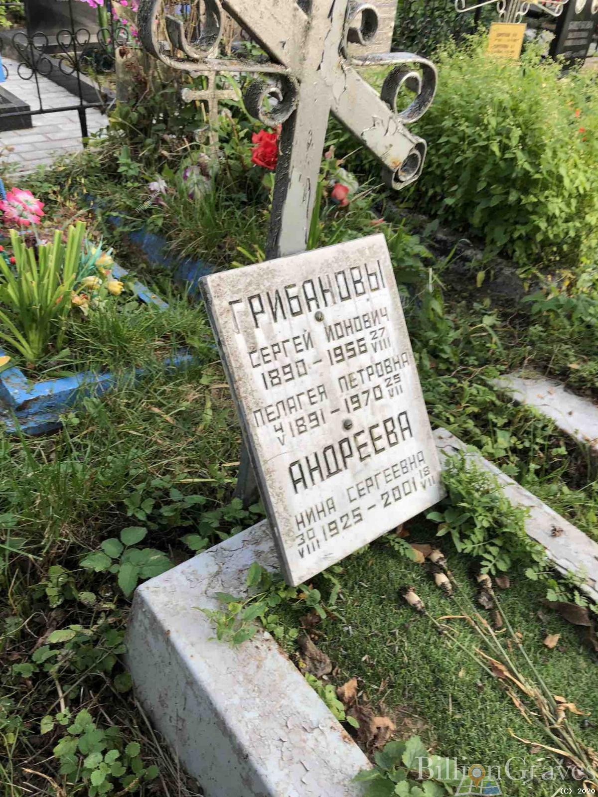 Грибанова Пелагея Петровна