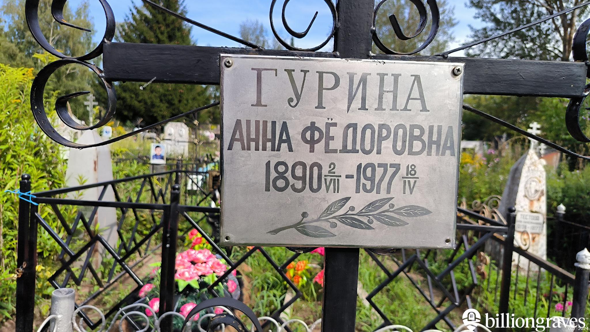 Гурина Анна Фёдоровна