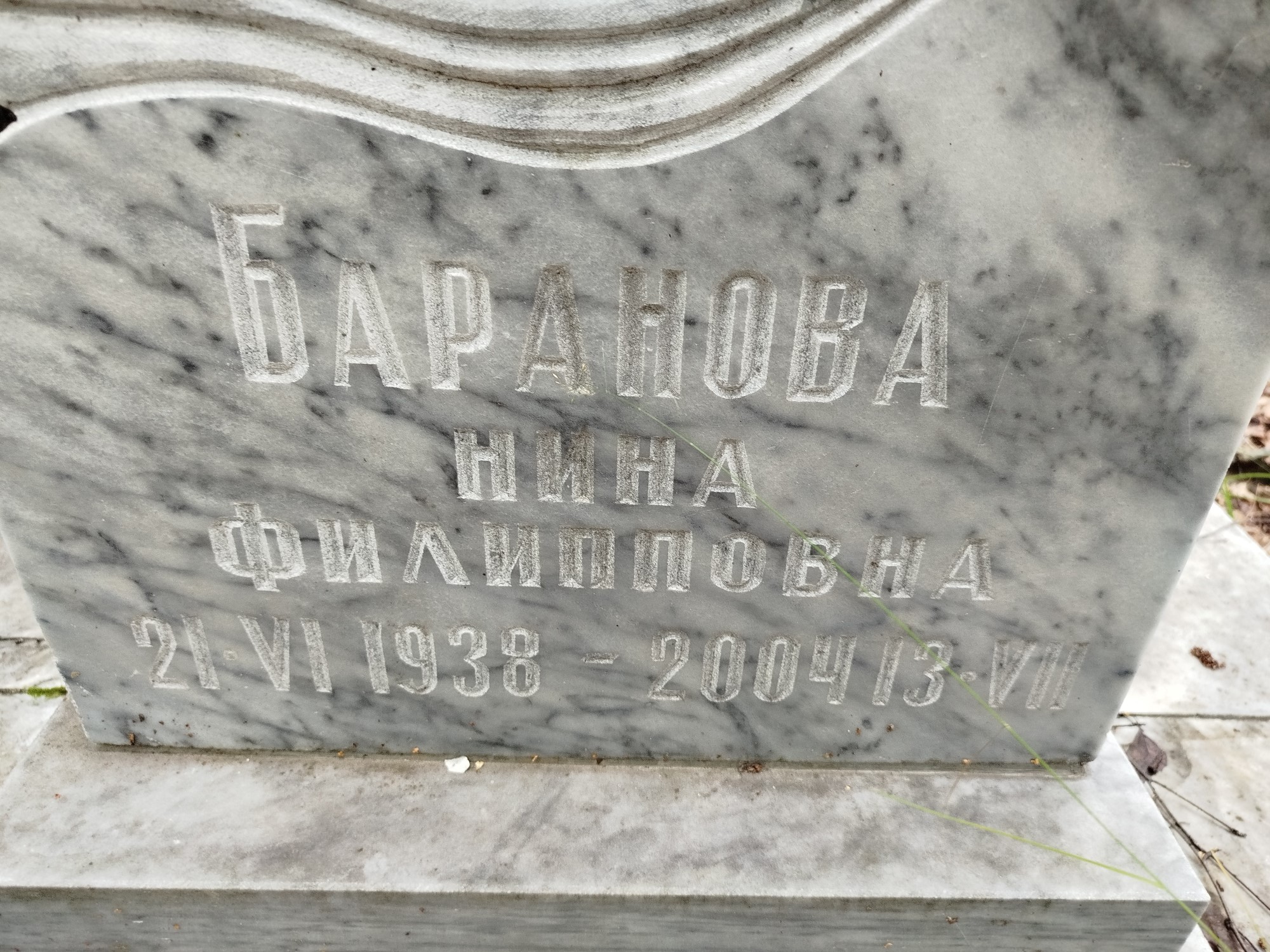 Баранова Нина Филипповна