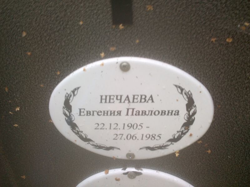 Нечаева Евгения Павловна