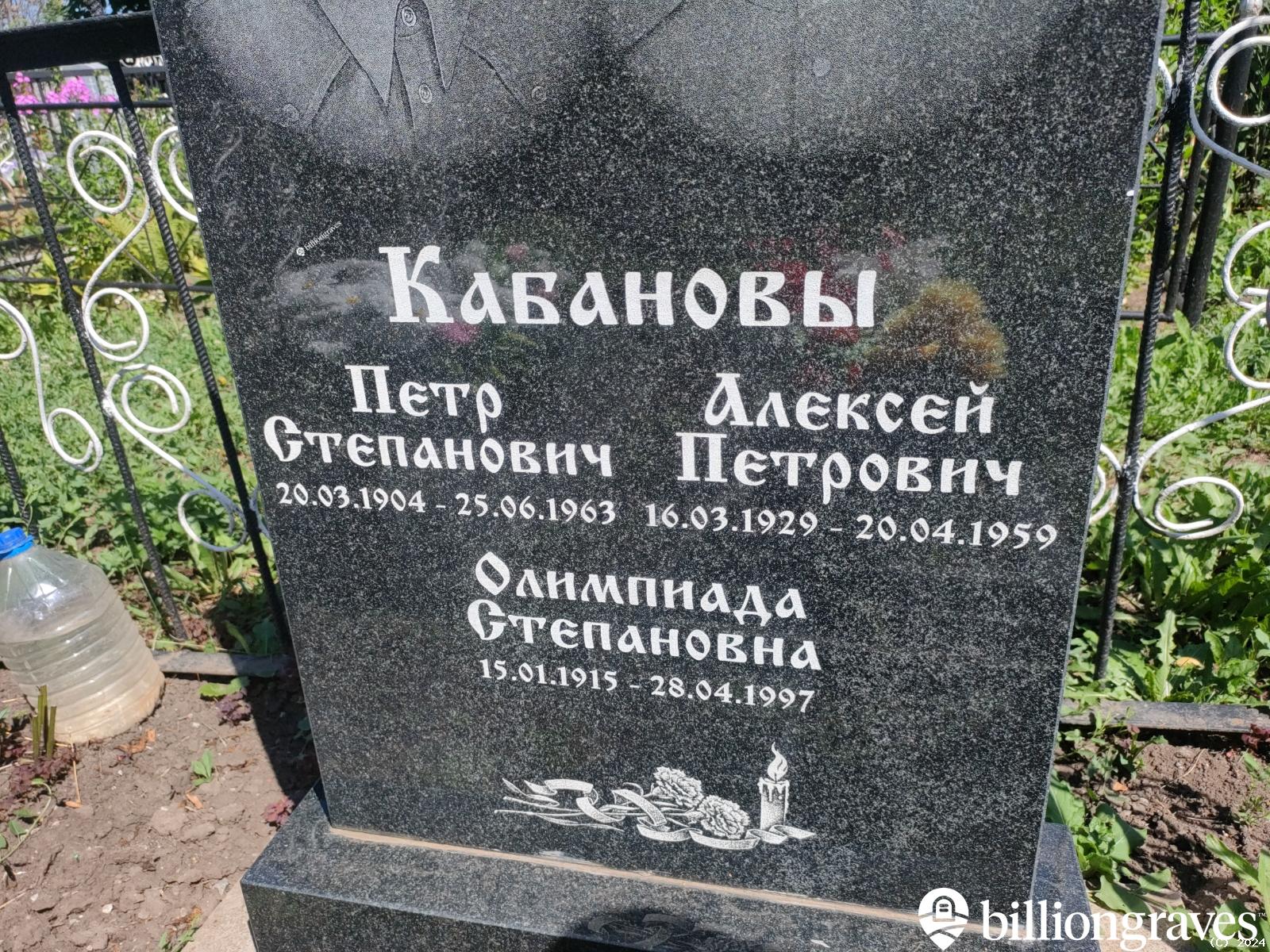 Кабанова Олимпиада Степановна