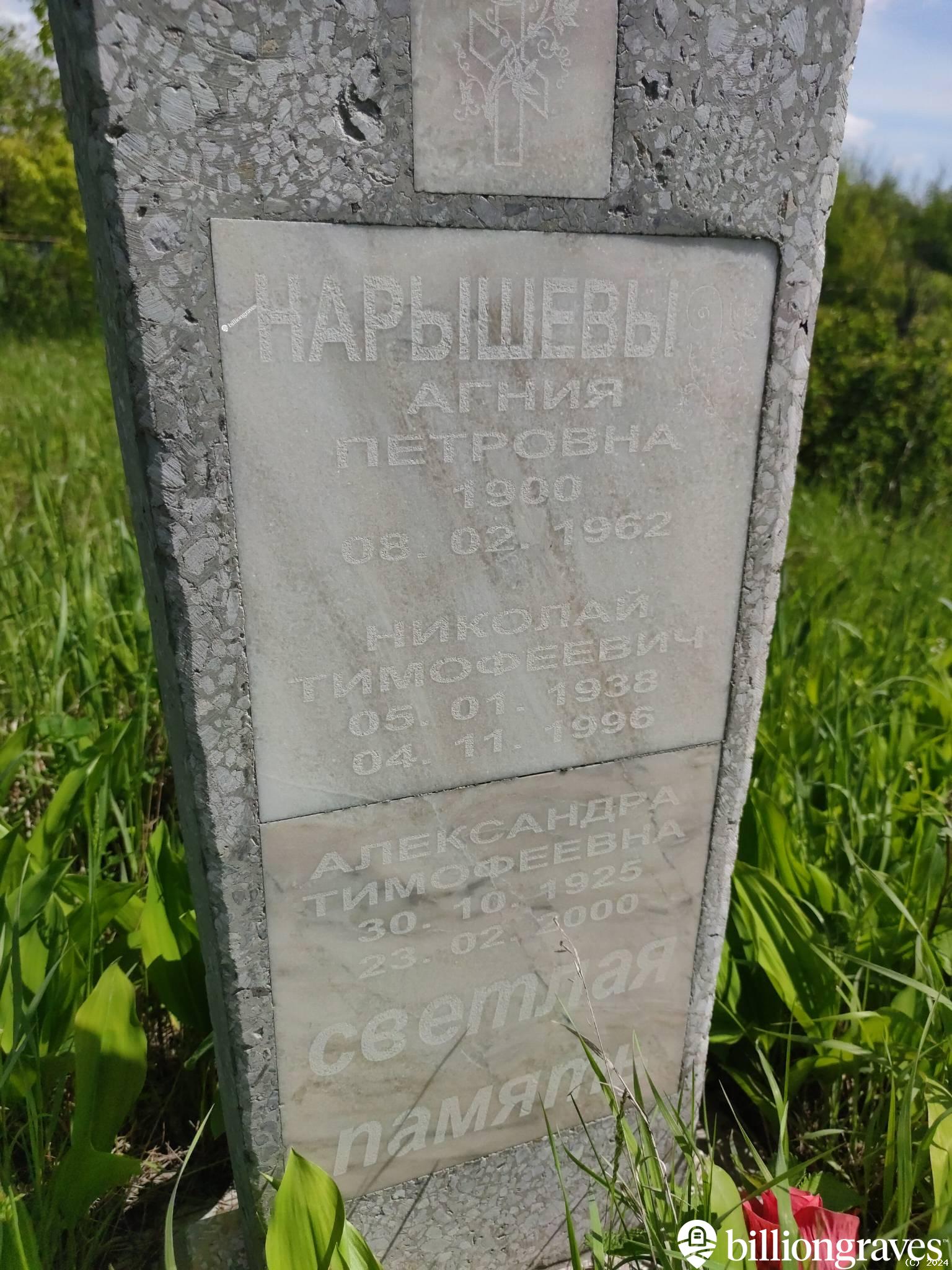 Нарышева Агния Петровна