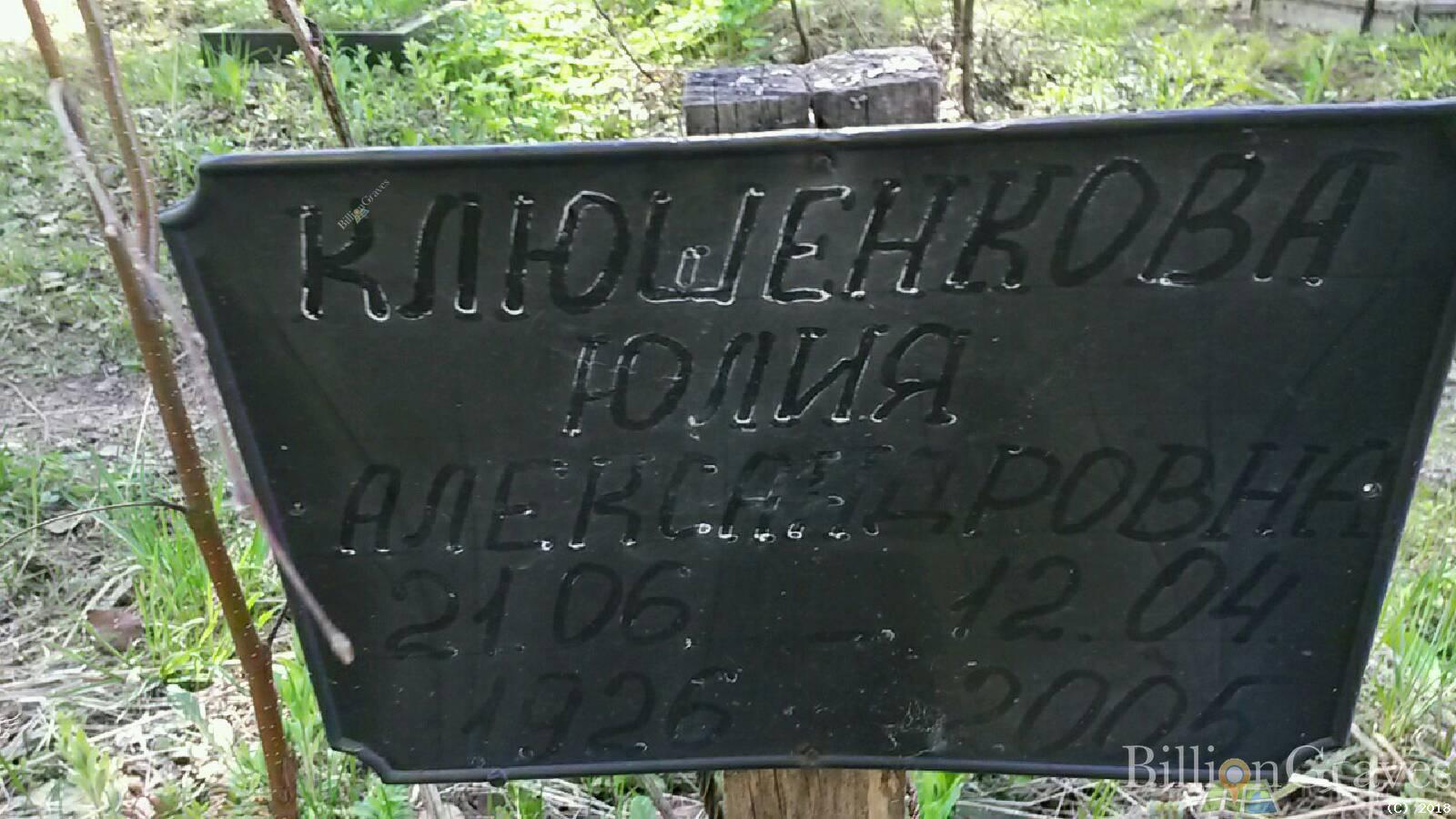 Клюшенкова Юлия Александровна