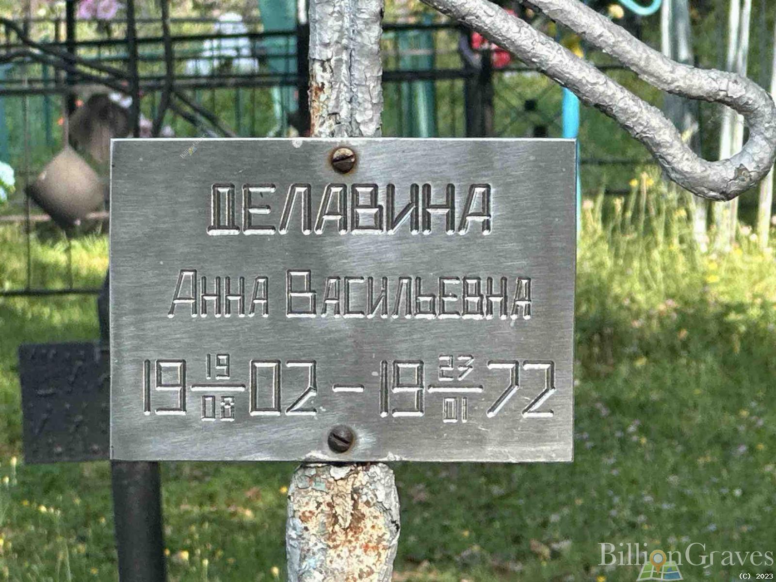 Делавина Анна Васильевна