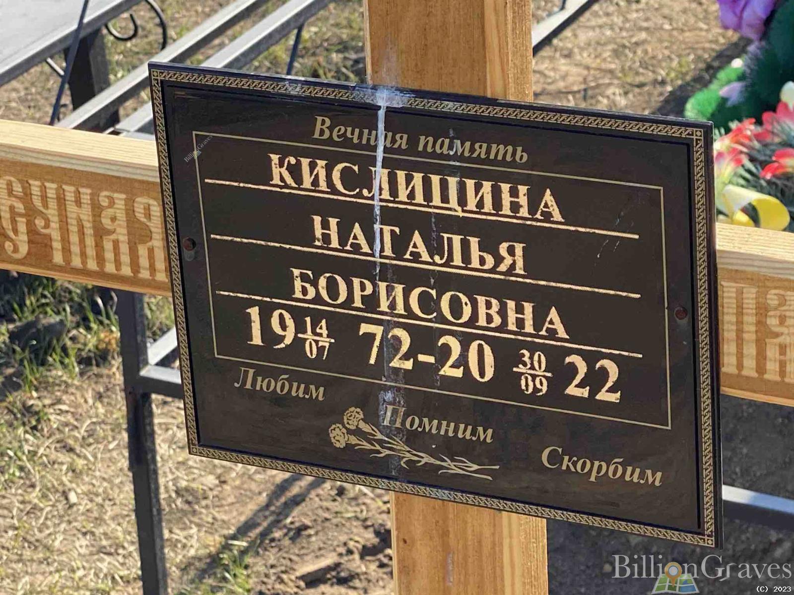Кислицина Наталья Борисовна