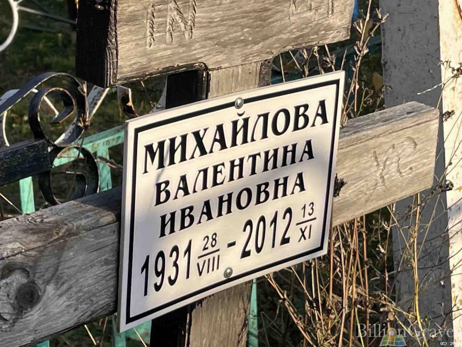 Михайлова Валентина Ивановна