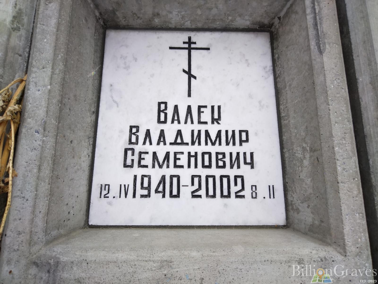 Валек Владимир Семенович