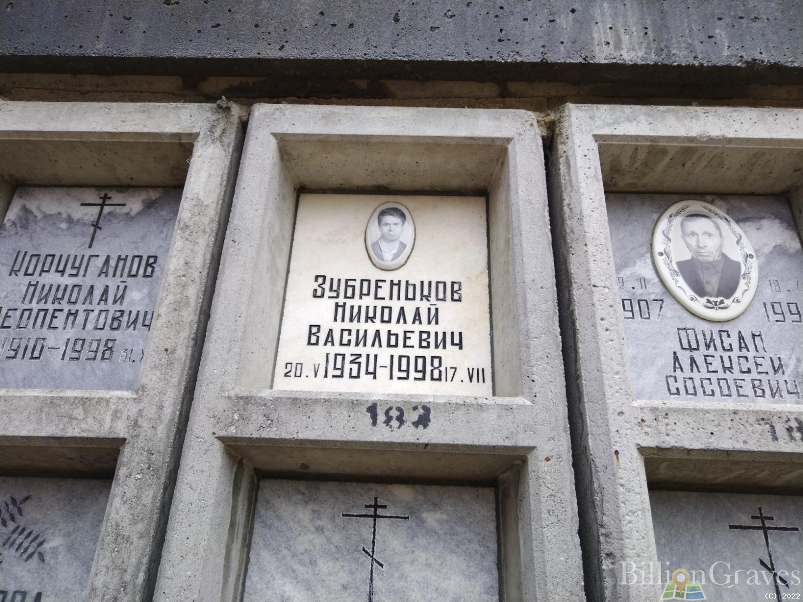 Зубреньков Николай Васильевич