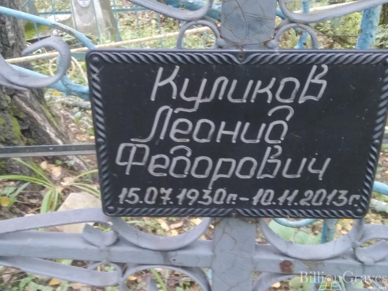 Куликов Леонид Федорович