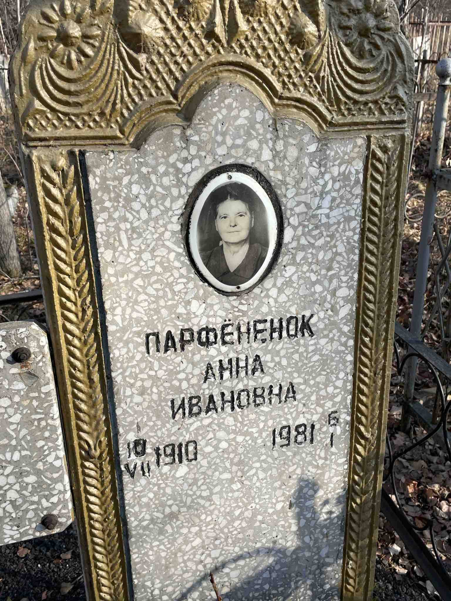 Парфененок Анна Ивановна