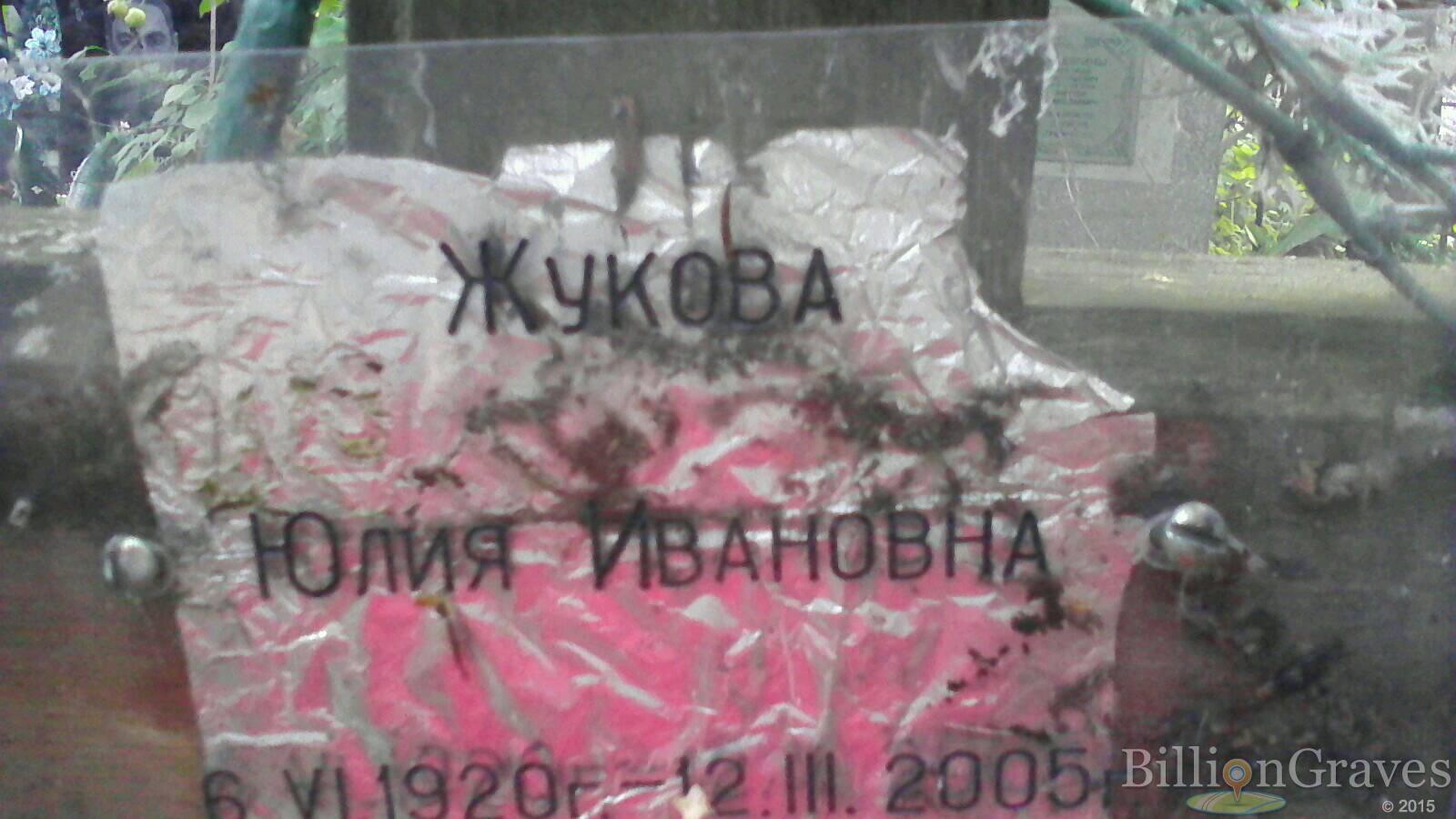 Жукова Юлия Ивановна