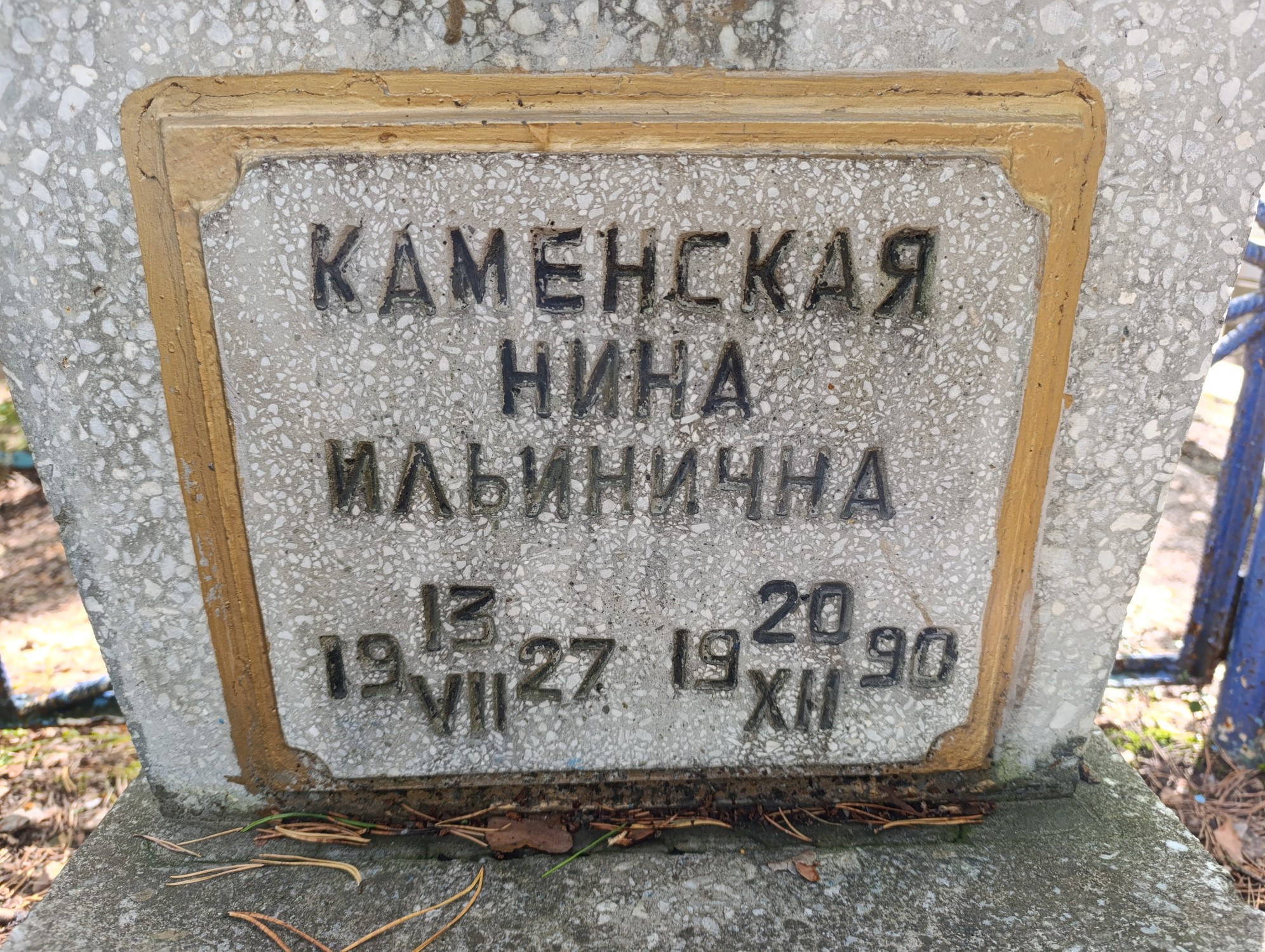 Каменская Нина Ильинична