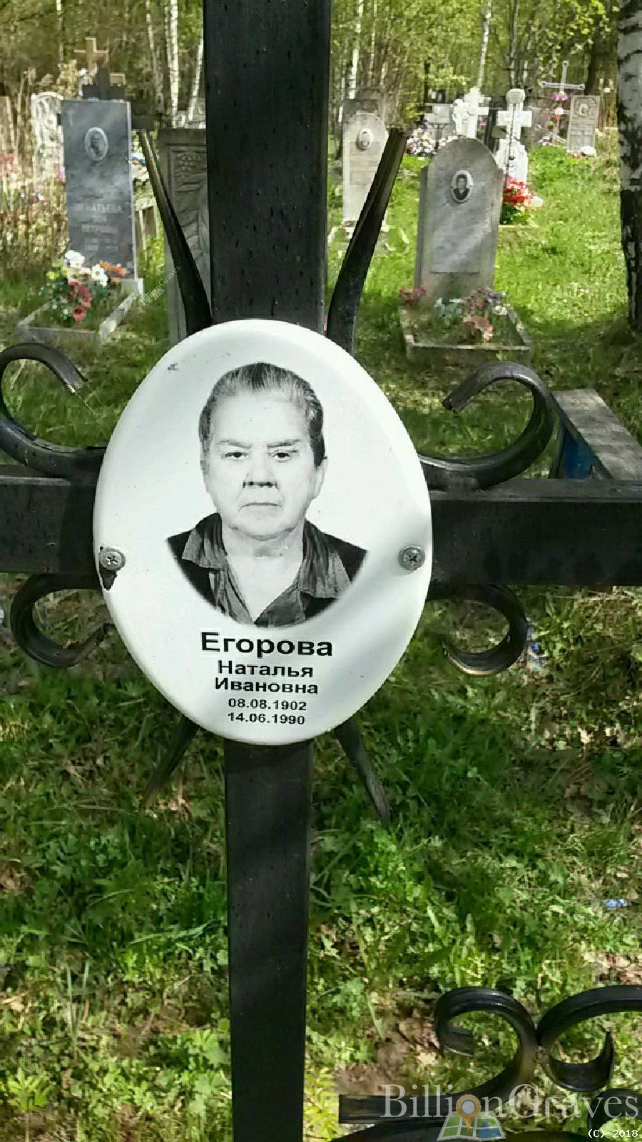 Егорова Наталья Ивановна