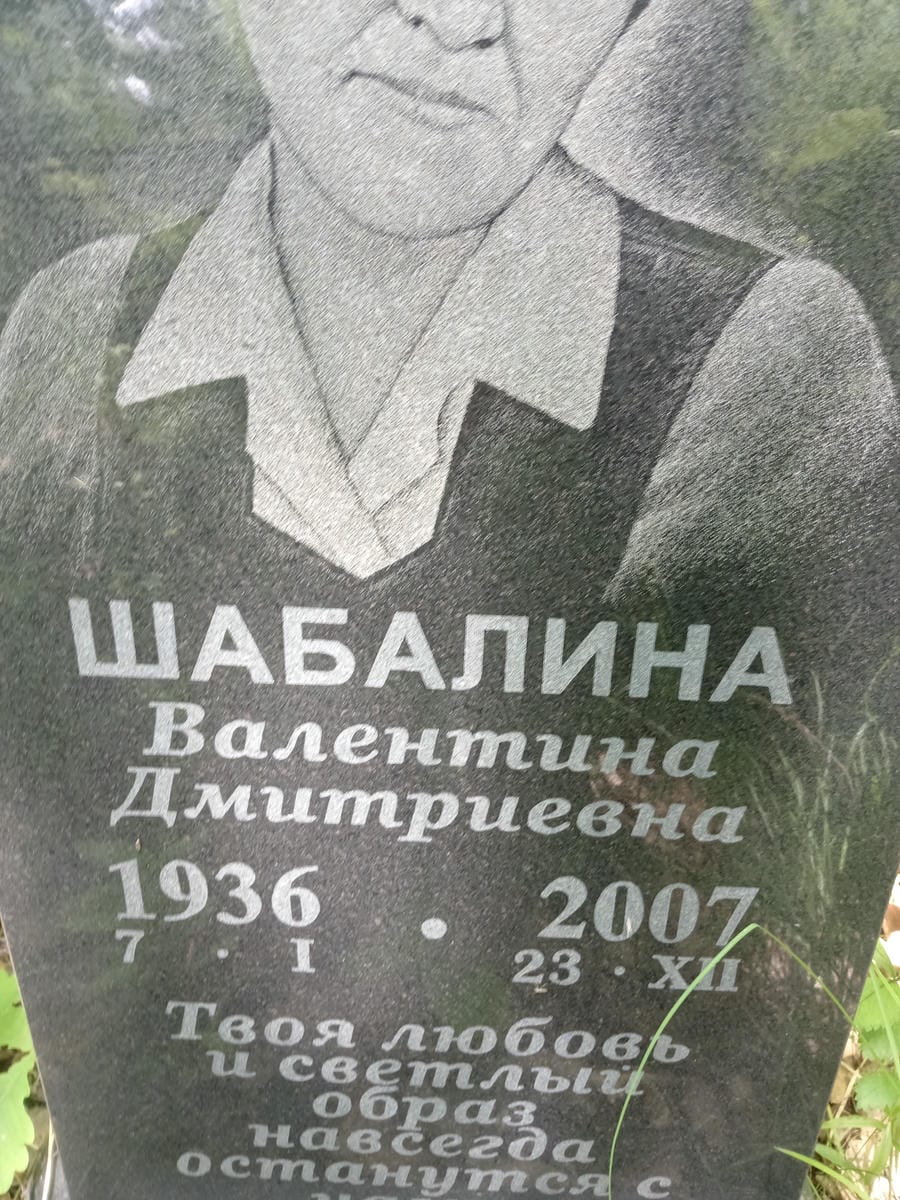 Шабалина Валентина Дмитриевна