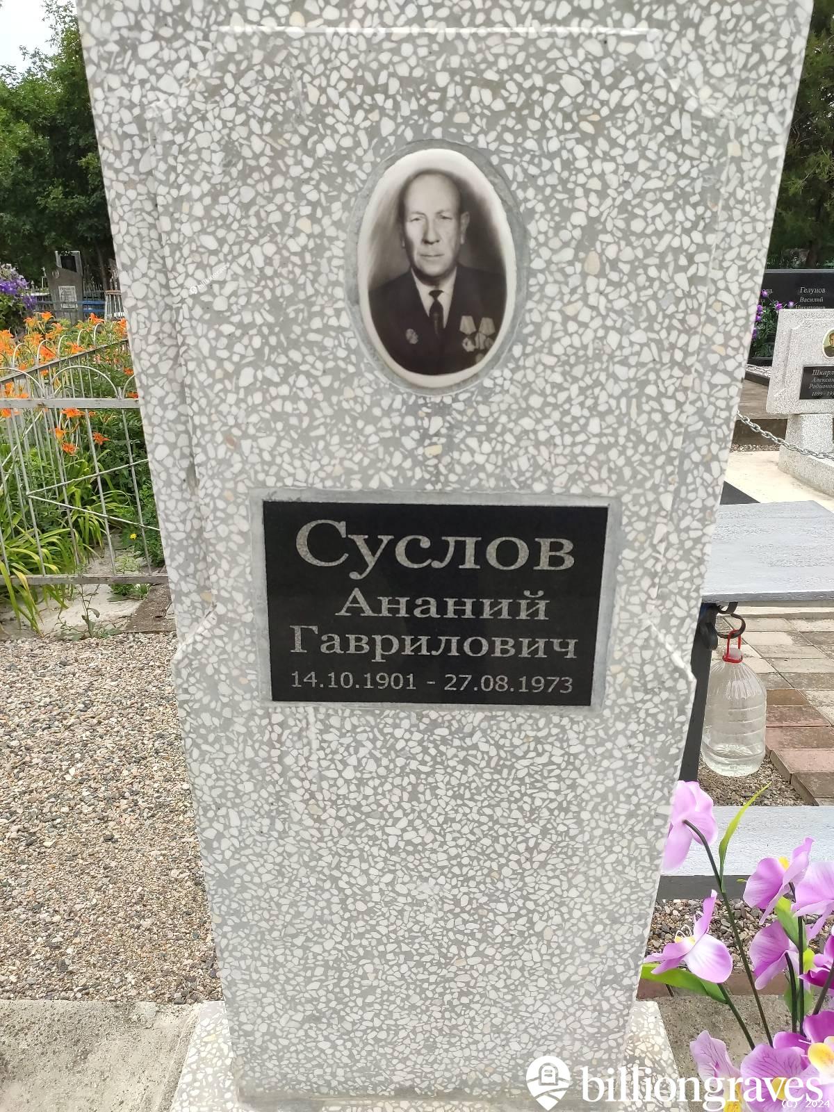 Суслов Ананий Гаврилович