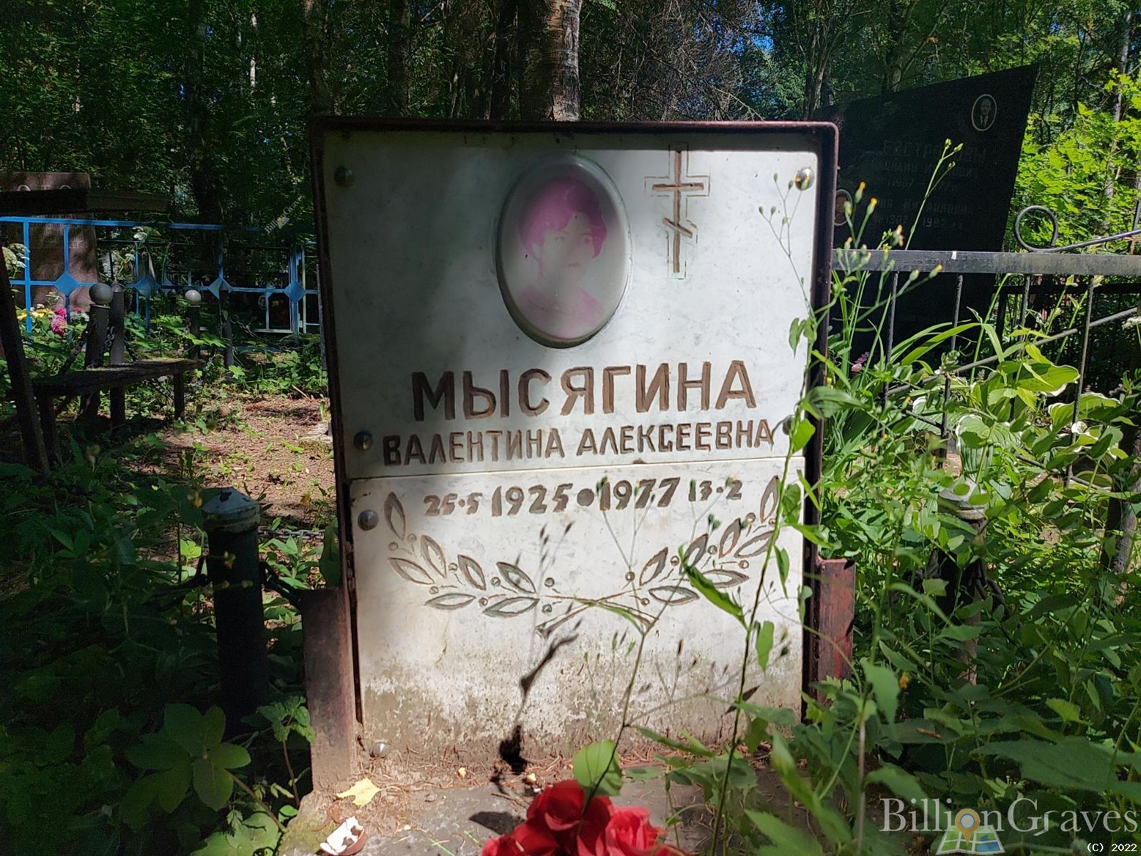 Мысягина Валентина Алексеевна