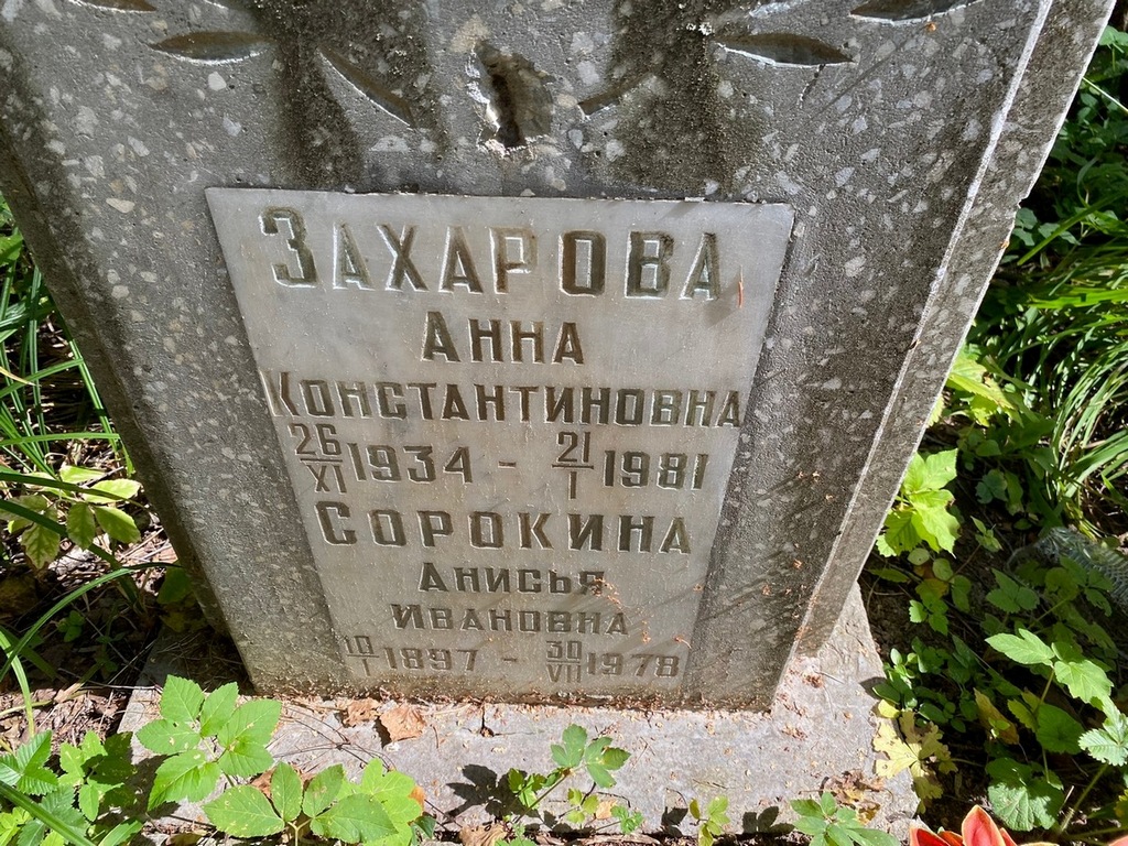 Захарова Анна Константиновна