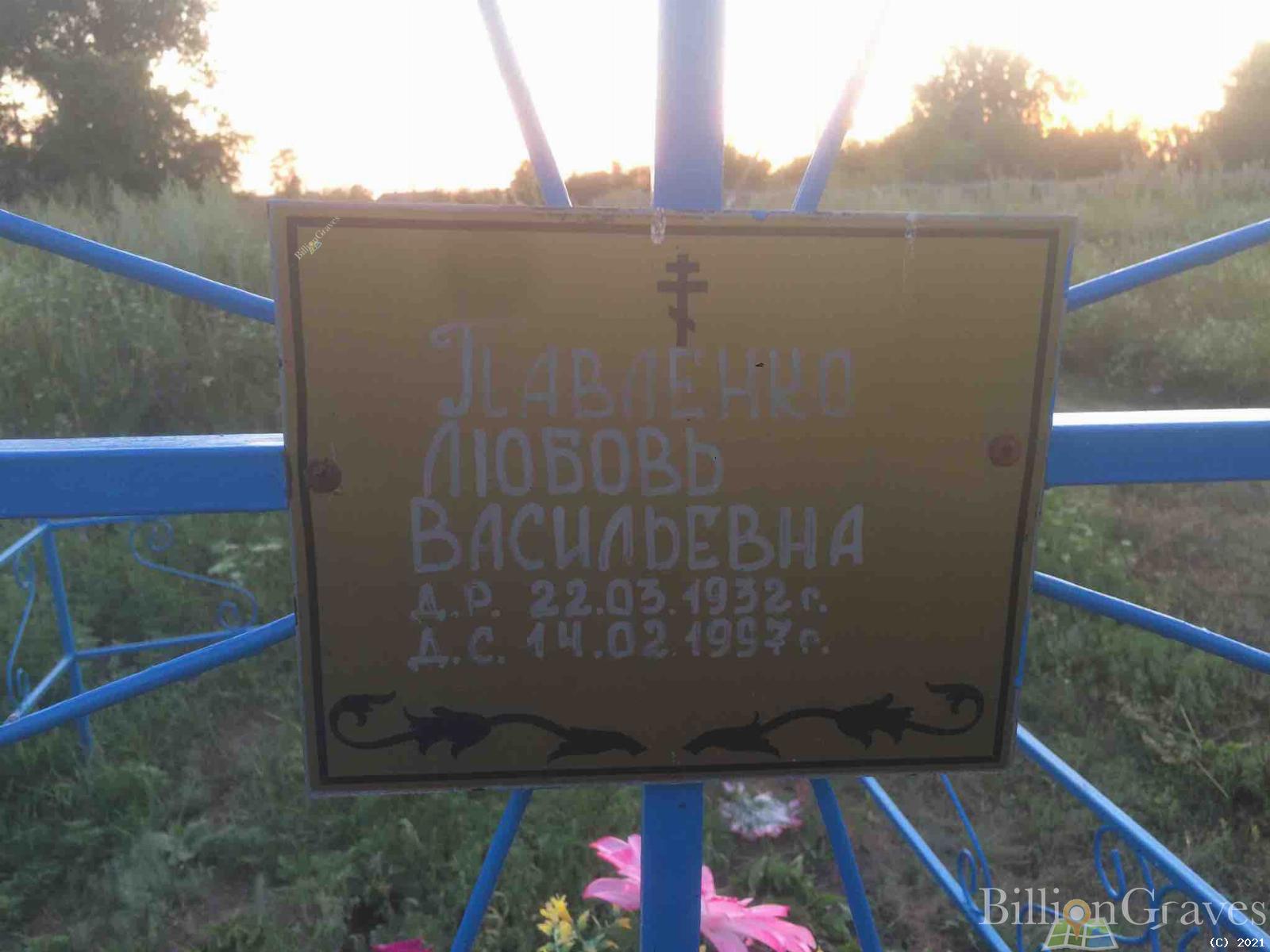 Павленко Любовь Васильевна
