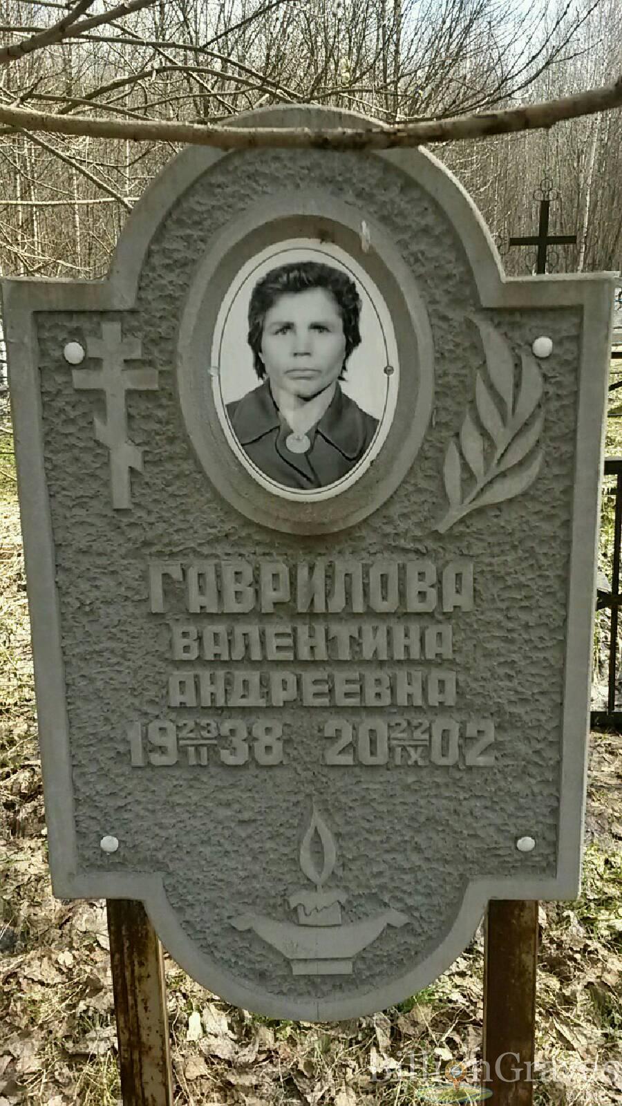 Гаврилова Валентина андреевна