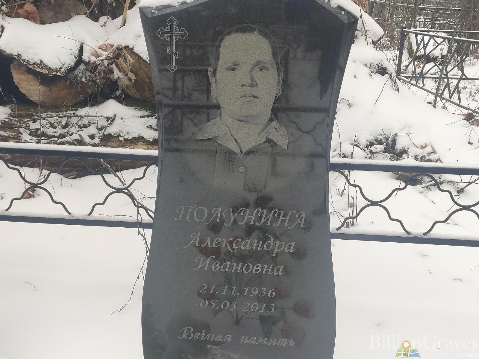 Полунина Александра Ивановна