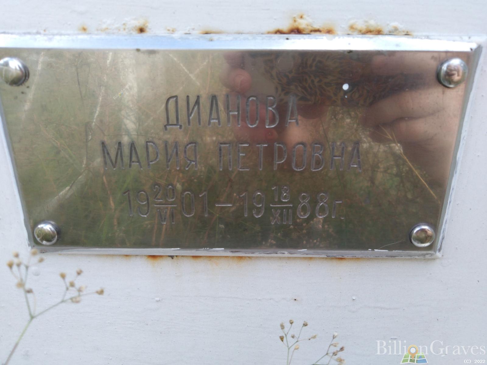 Дианова Мария Петровна