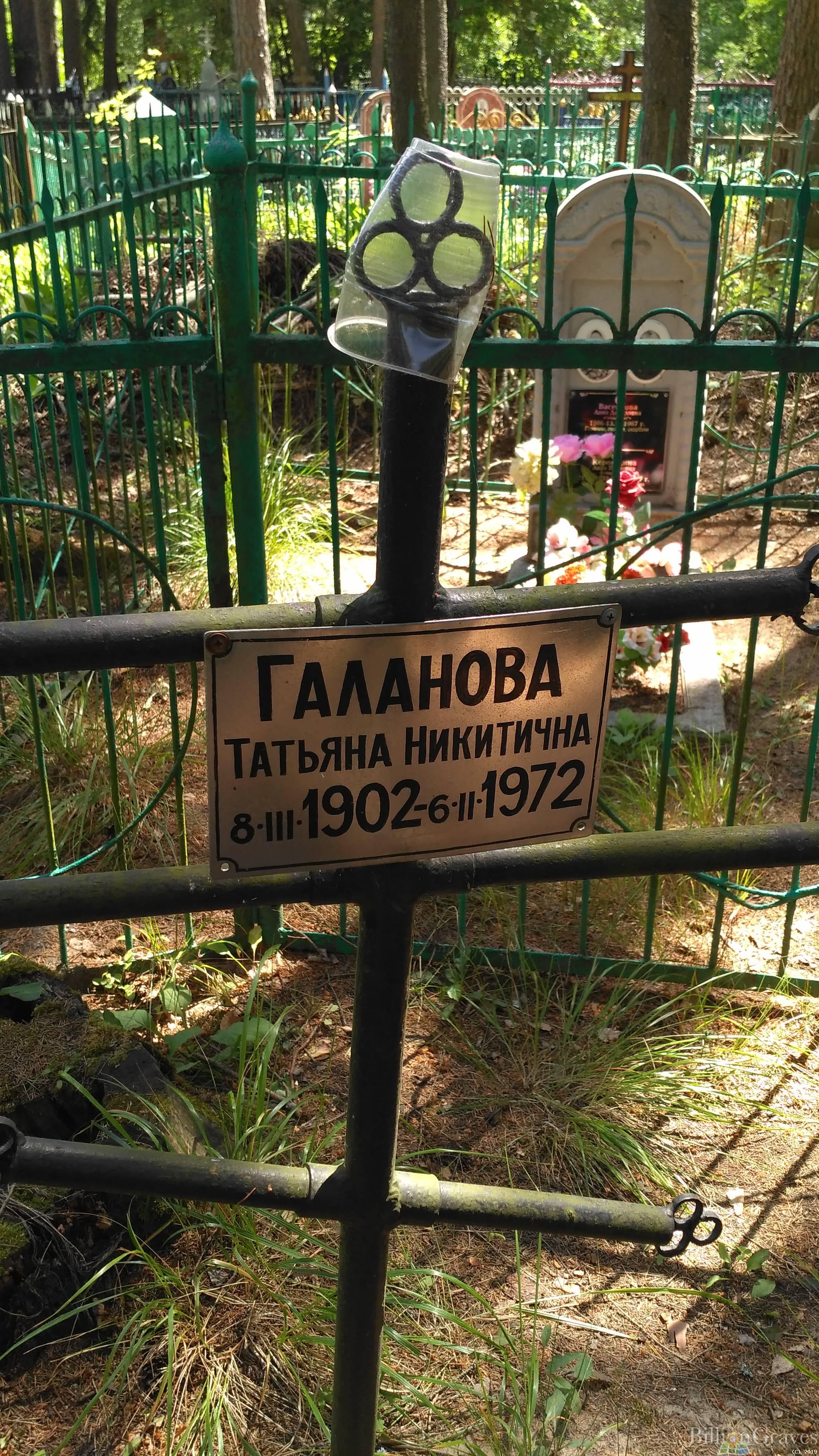Галанова Татьяна Никитична