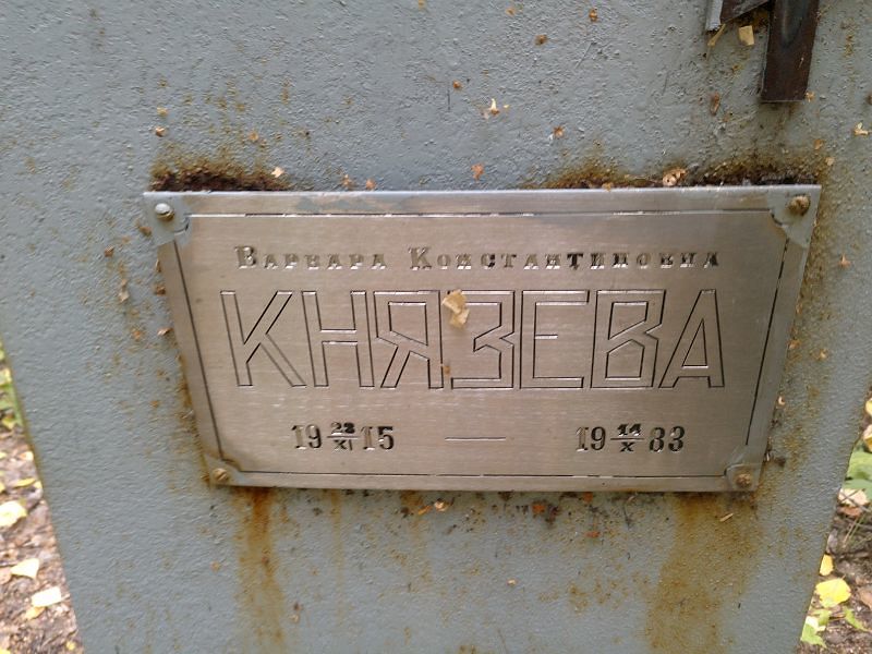 Князева Варвара Константиновна