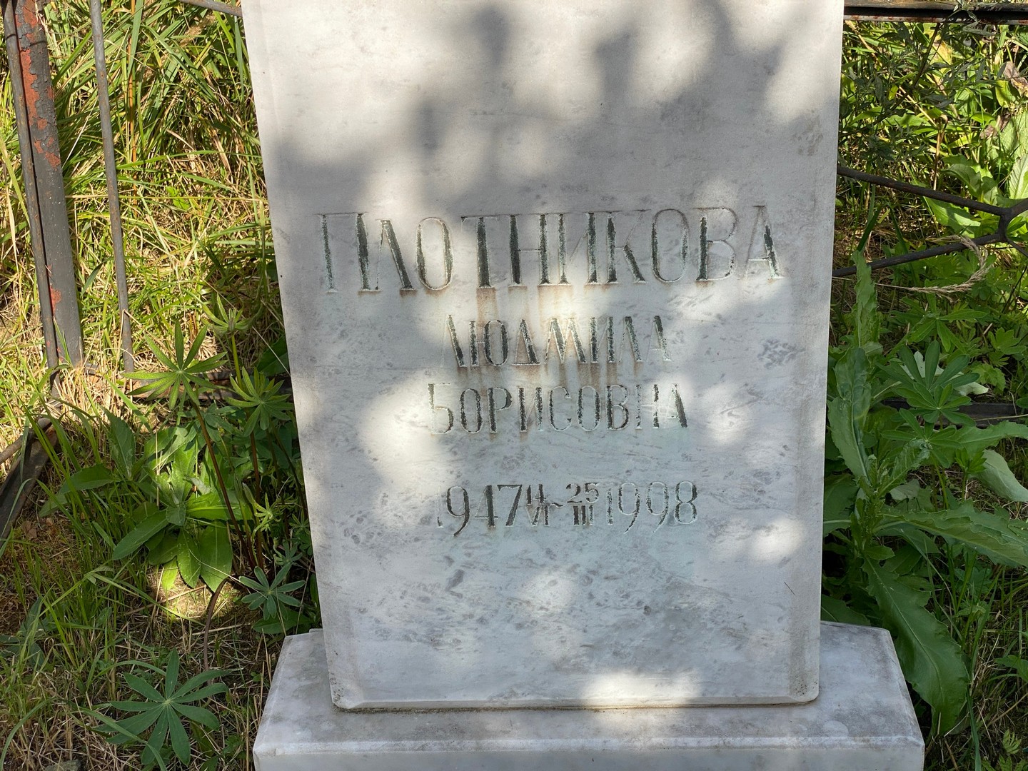 Плотникова