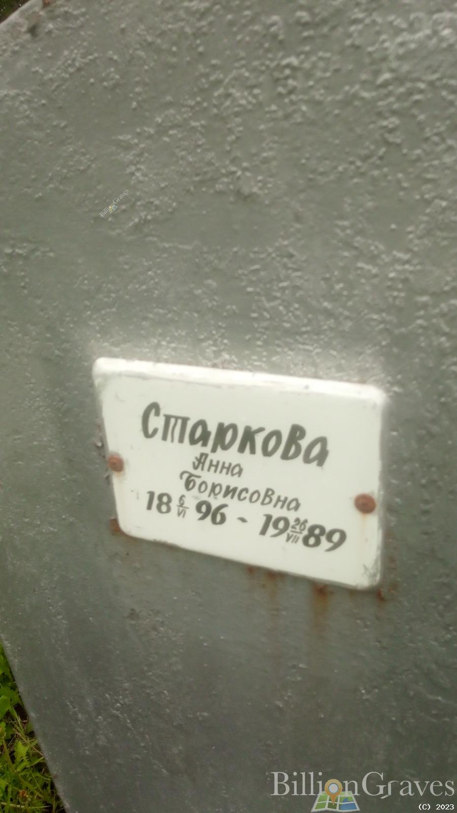 Старкова Анна Борисовна
