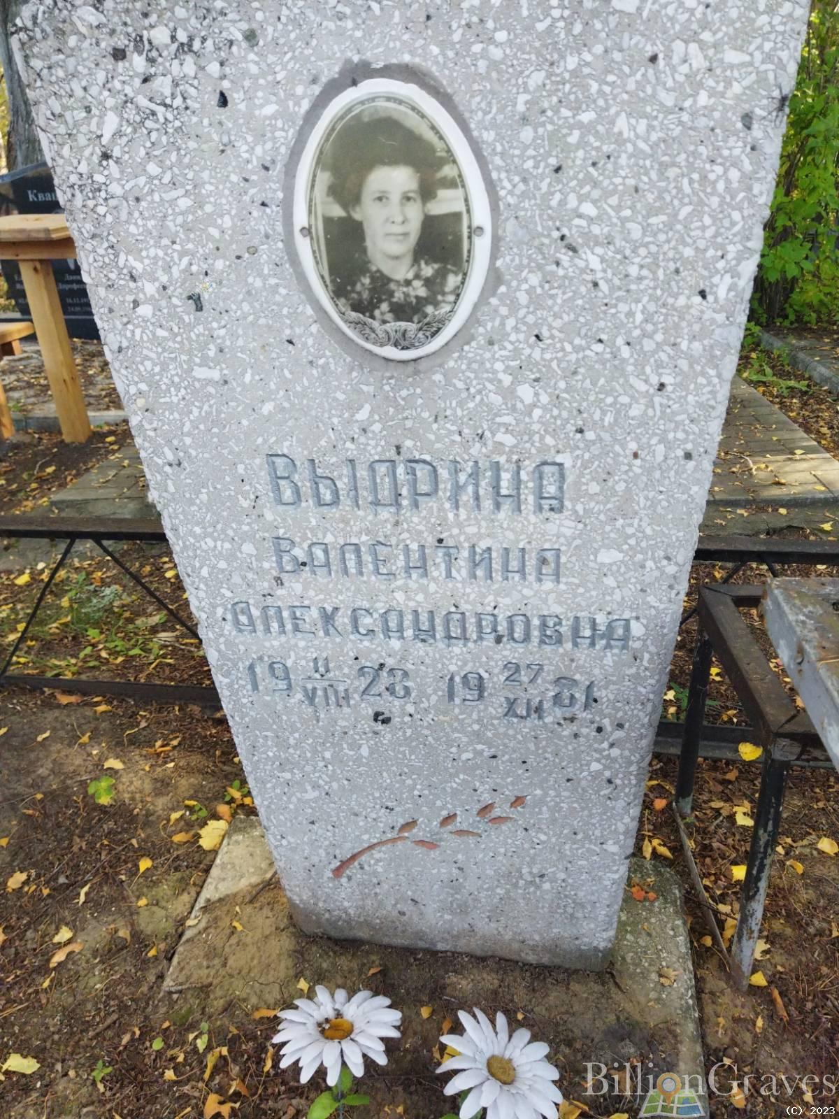 Выдрина Валентина Александровна