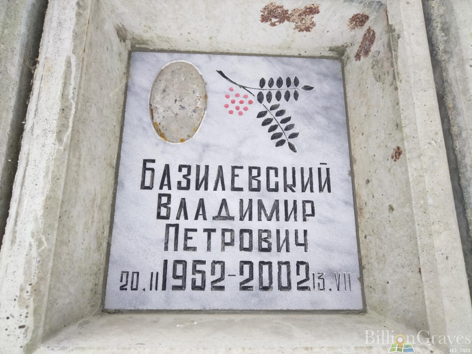 Базилевский Владимир Петрович