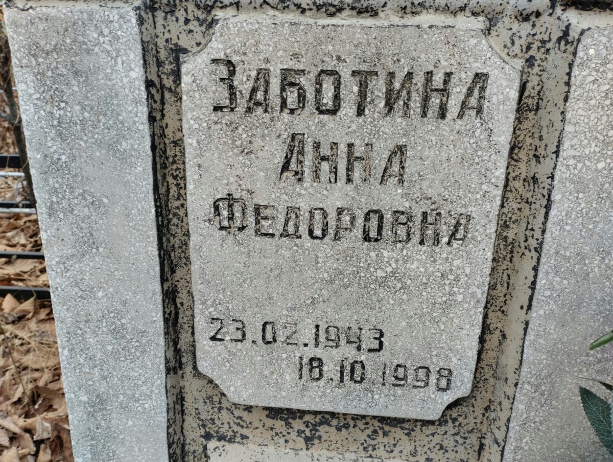 Заботина Анна Федоровна