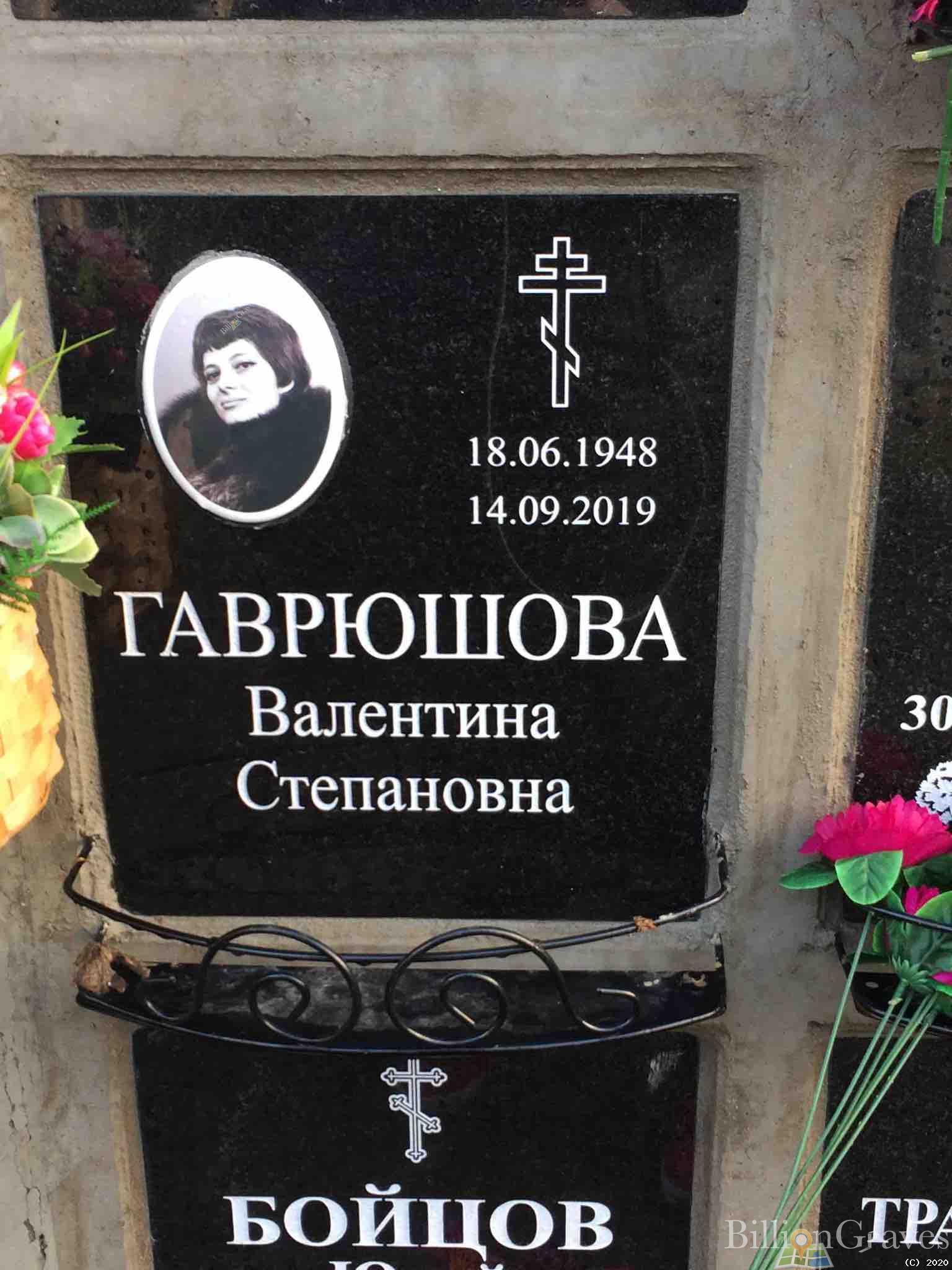 Гаврюшова Валентина Степановна
