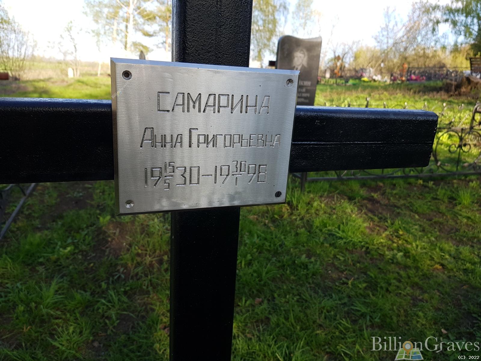 Самарина Анна Григорьевна