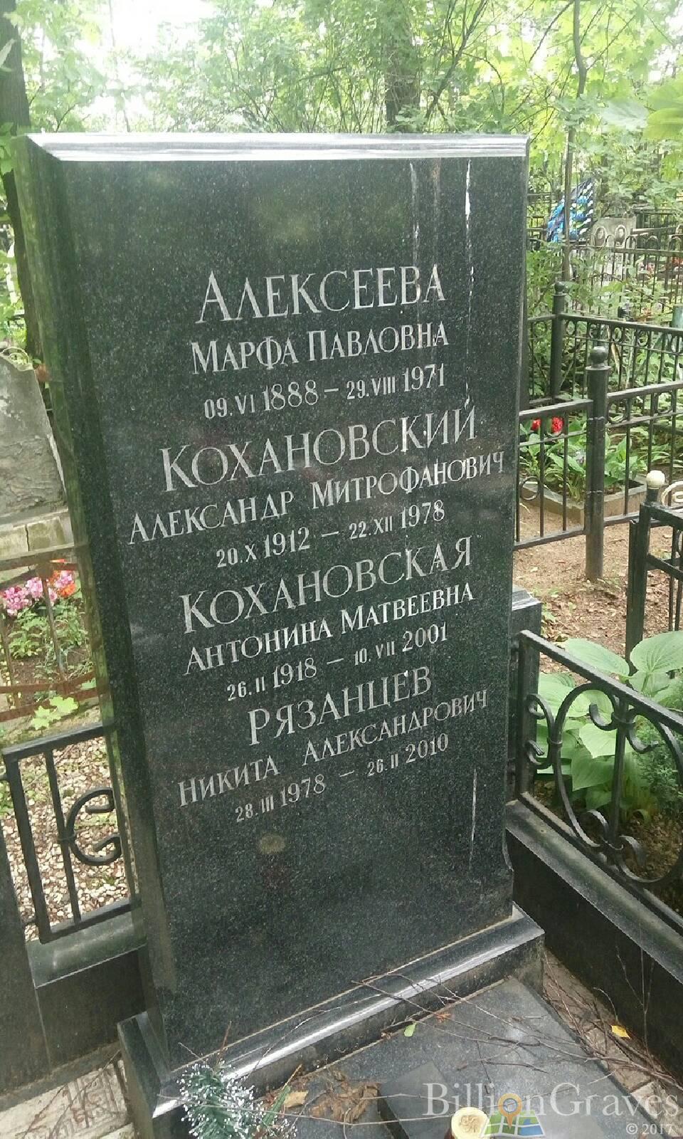 Кохановская Антонина Матвеевна
