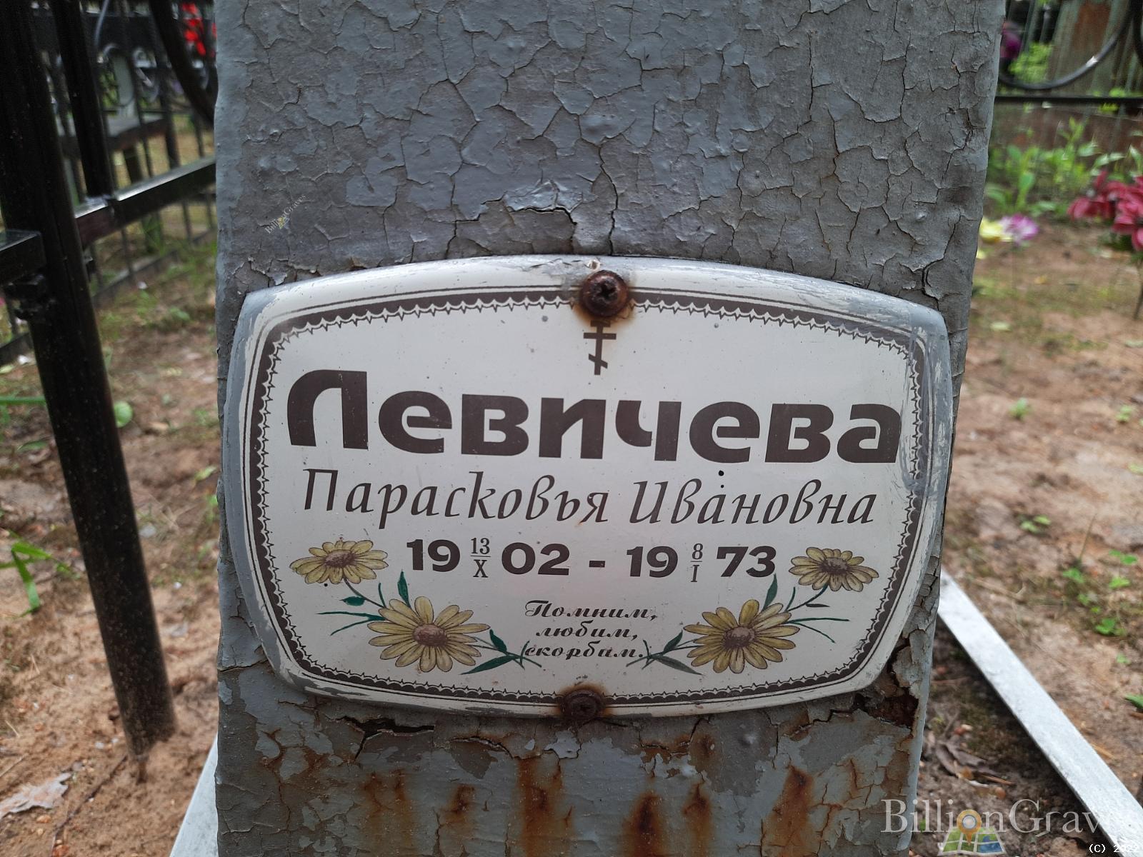 Левичева Парасковья Ивановна