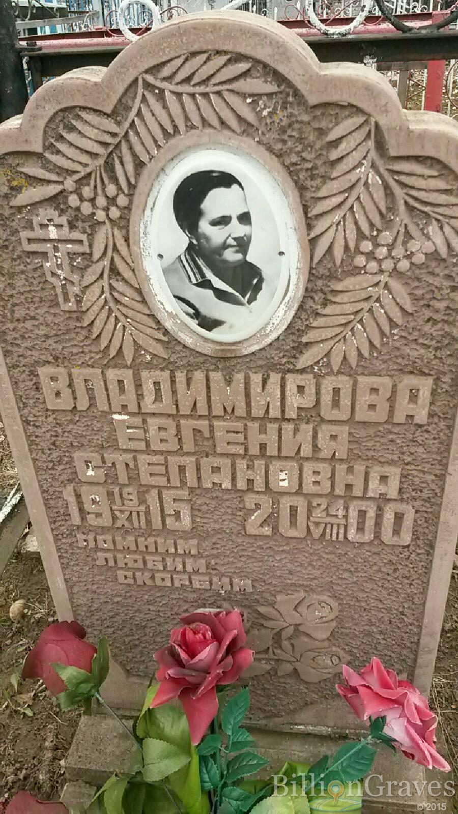 Владимирова Евгения Степановна