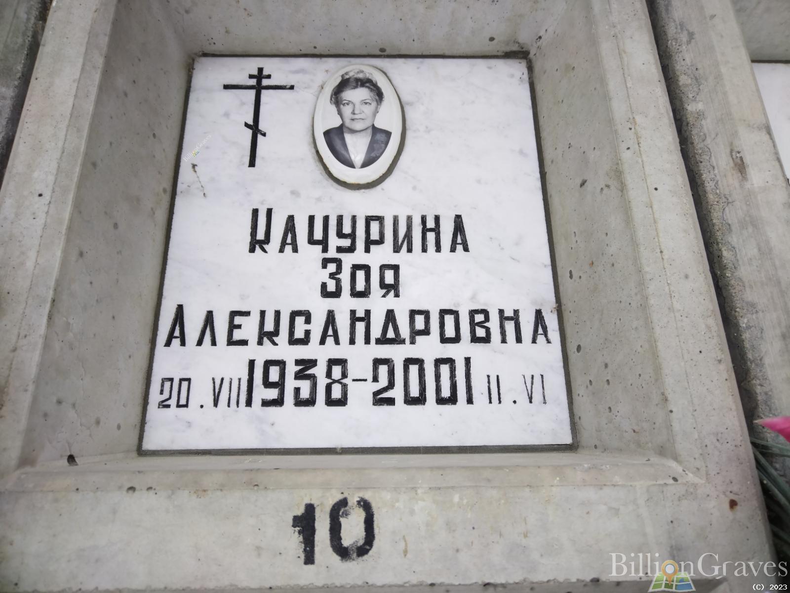 Качурина Зоя Александровна