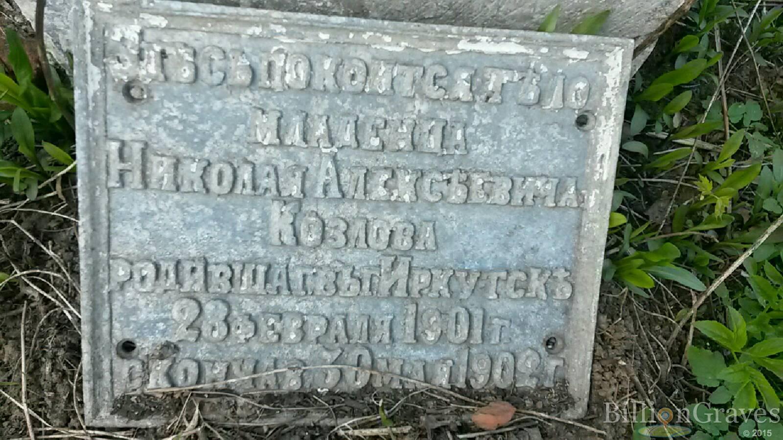 козлов николай алексеевич